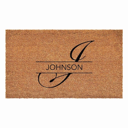Calloway Mills Personalized Door Mat, Black, Natural, 36 in W x 72 in L 107673672